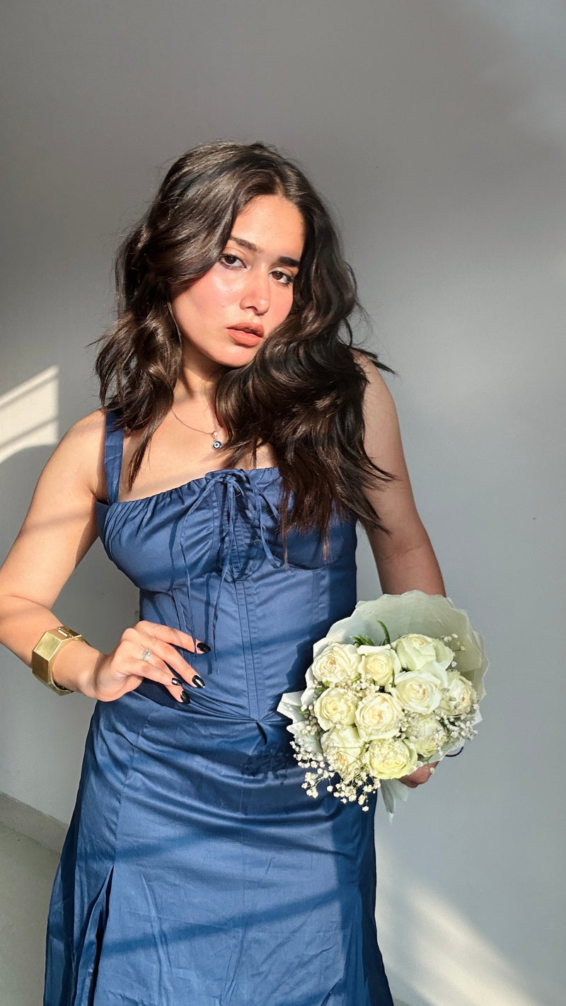 Navy dress for women