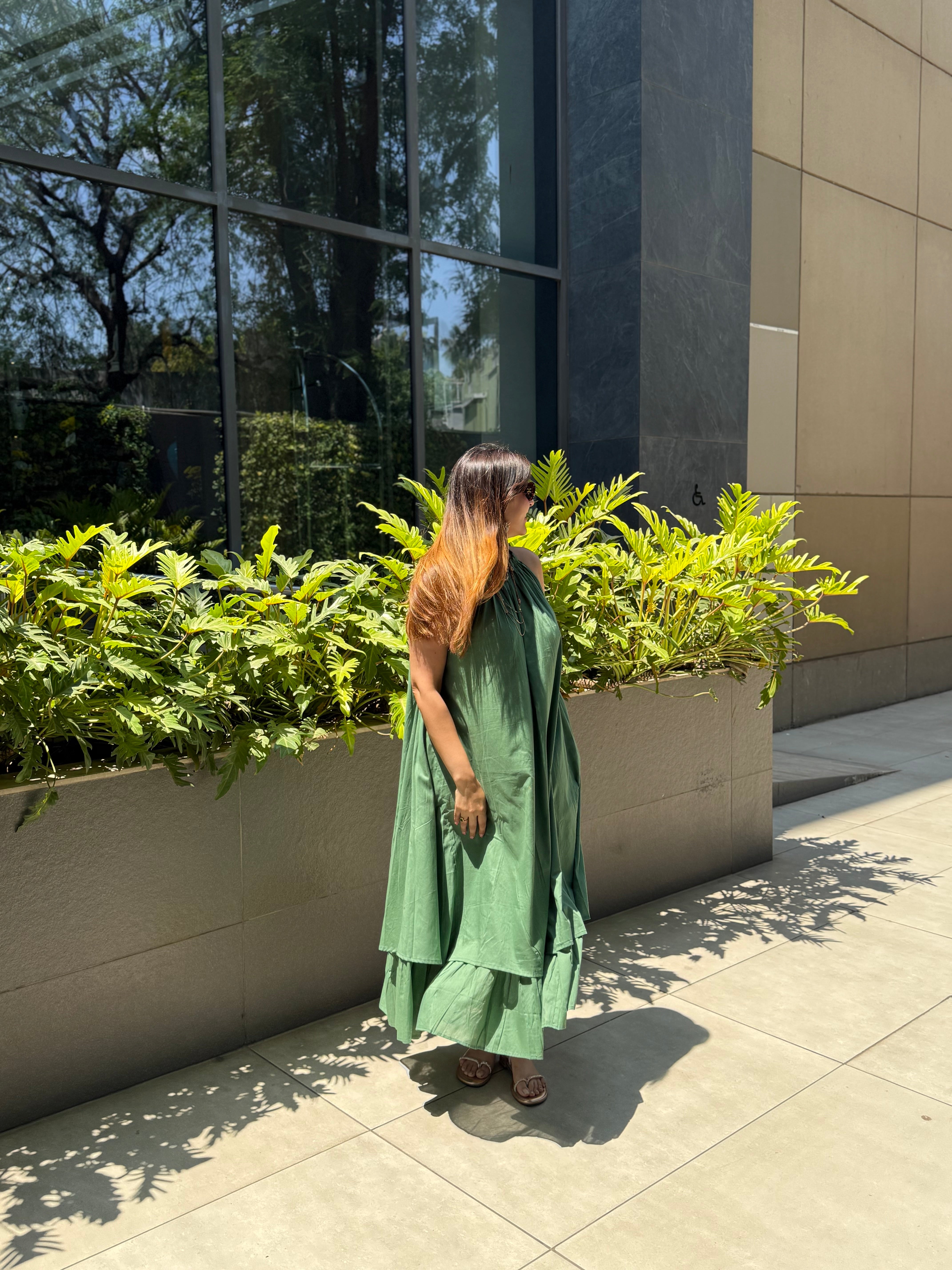 Mulmul Pista Blooming Dress