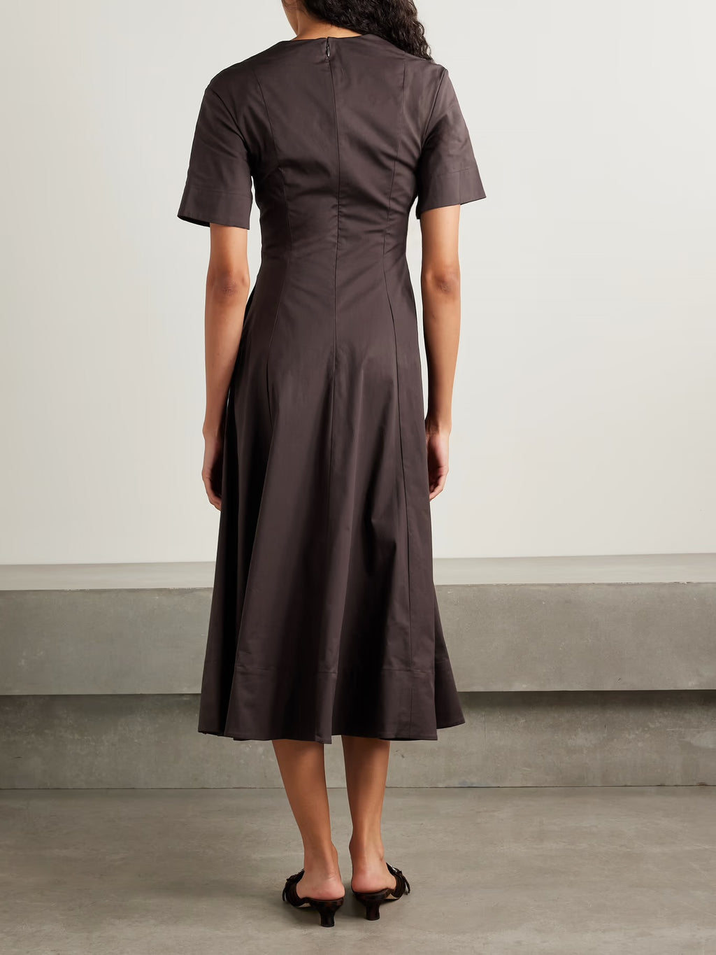 Dark Coffee Maxi Dress