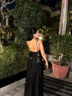 Backless Elastic Long Maxi Dress