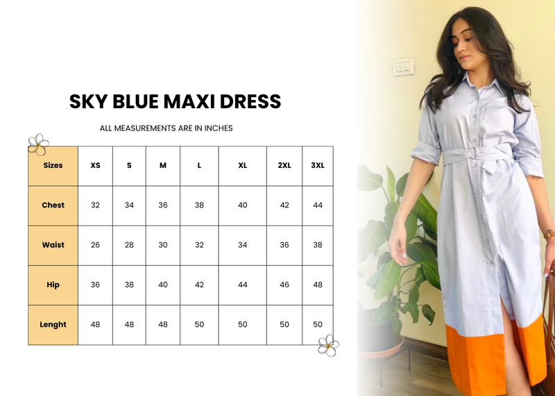 Sky Blue Maxi Dress
