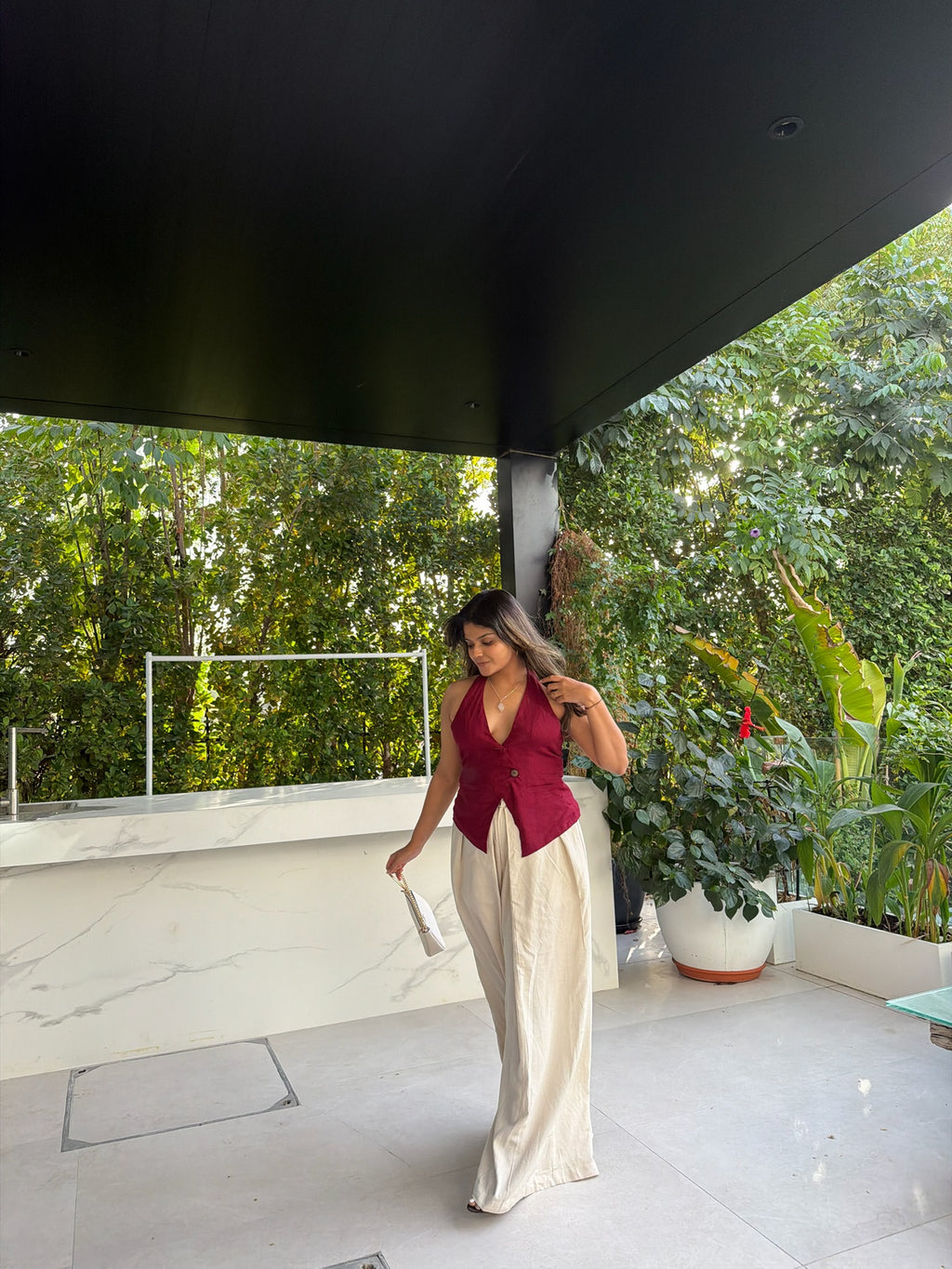 Viscose Flex Wrap Around Pants