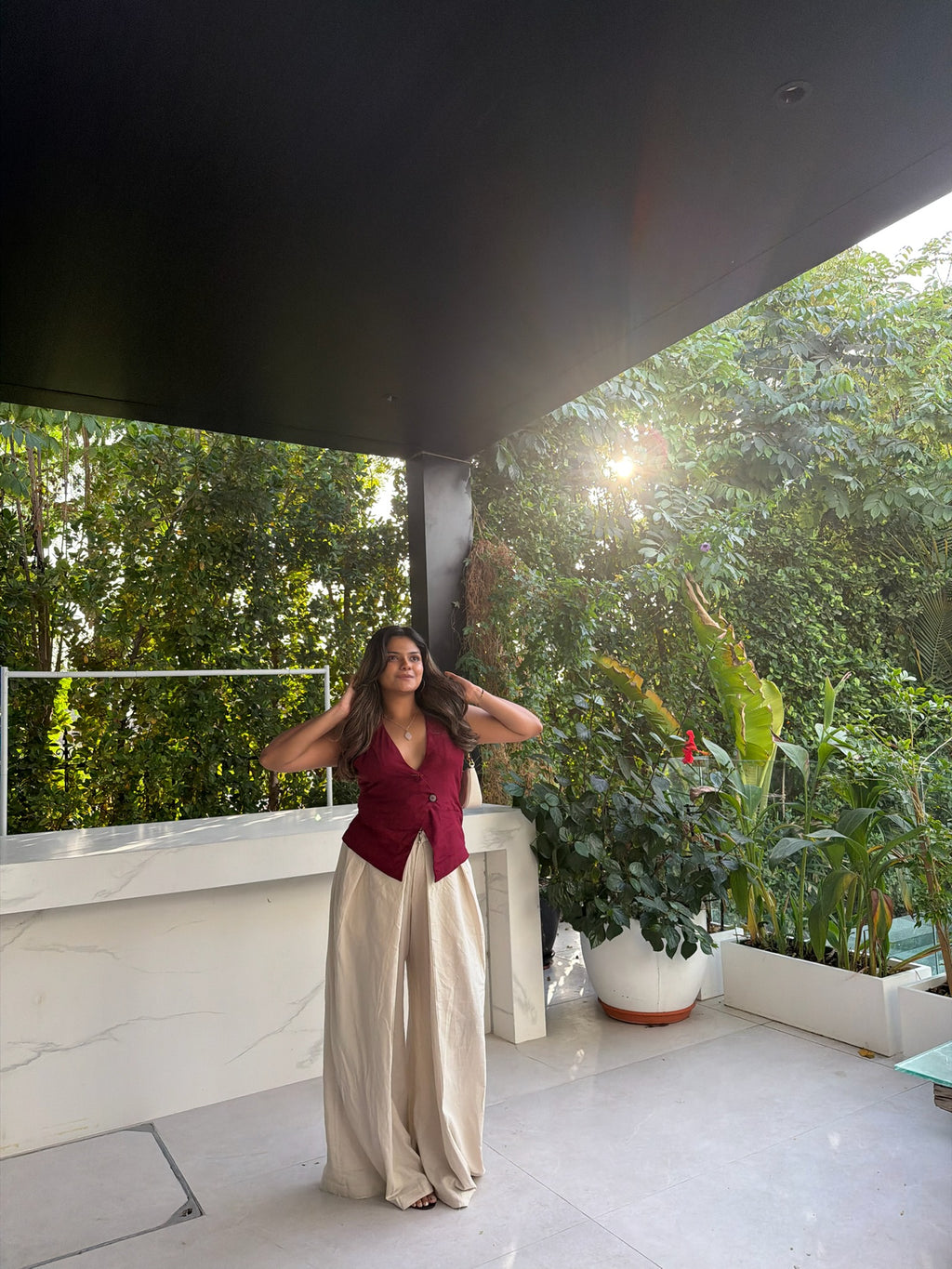 Viscose Flex Wrap Around Pants