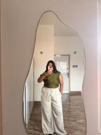 String linen Flex Pants