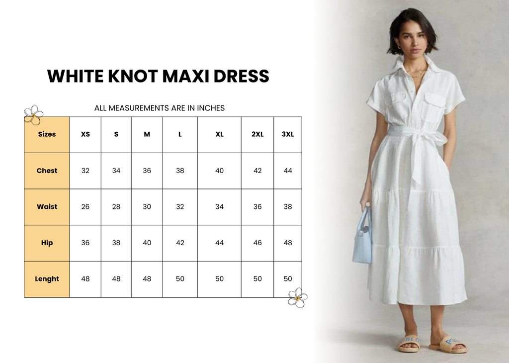 White Knot Maxi Dress