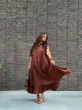 Mulmul Coffee Brown Dress
