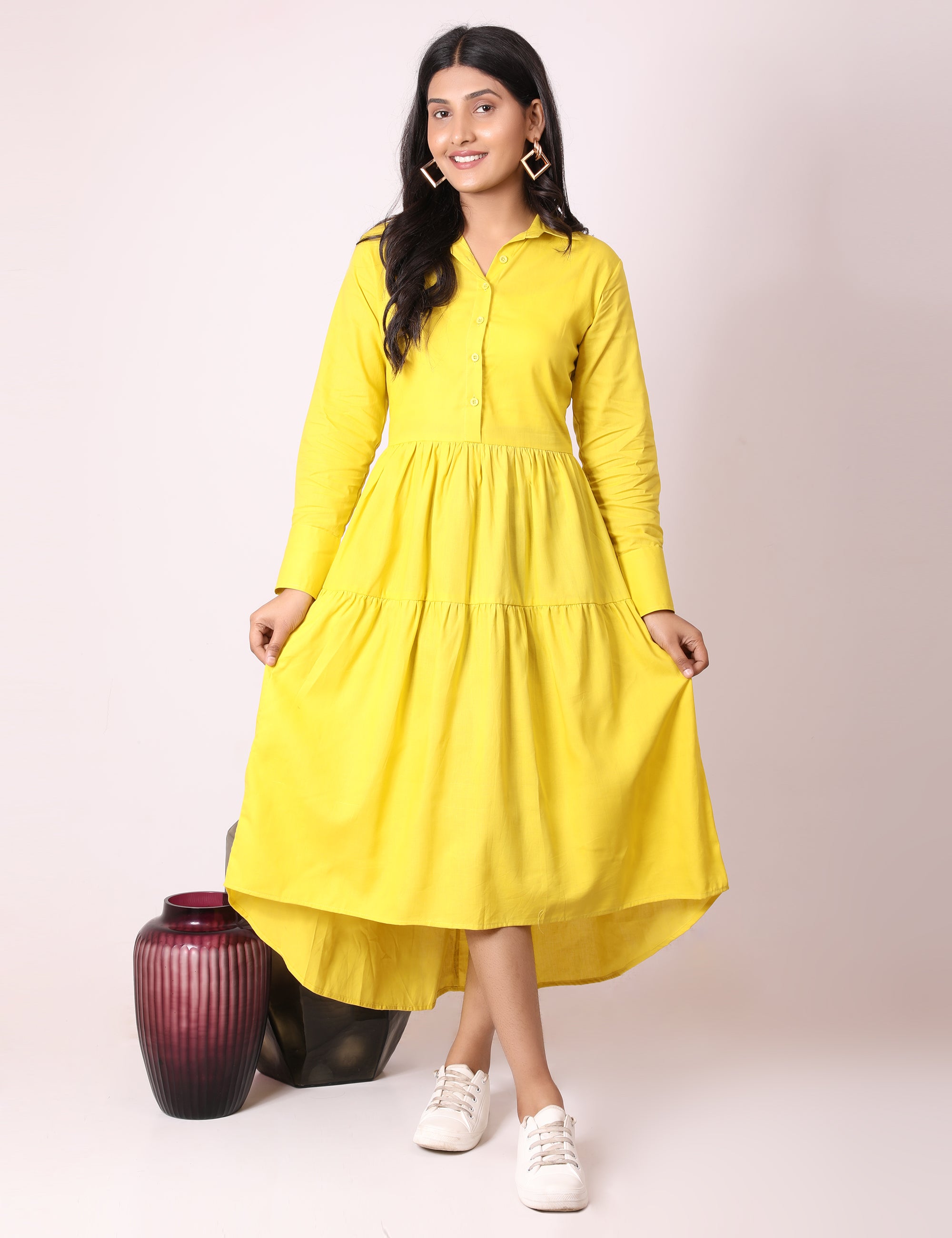 Lemon yellow maxi dress - Labelbyanuja