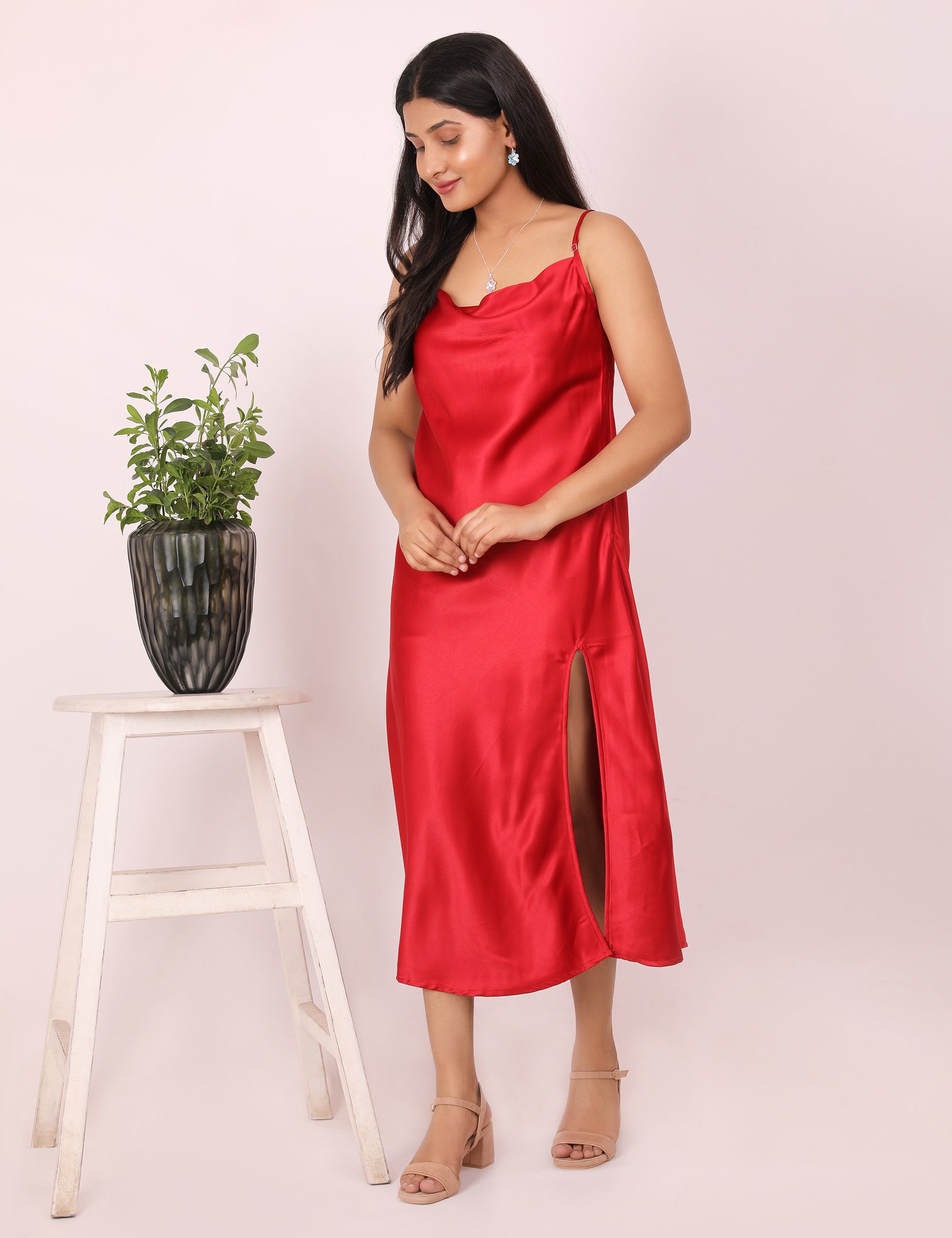 Bff Satin Red & Black Combo