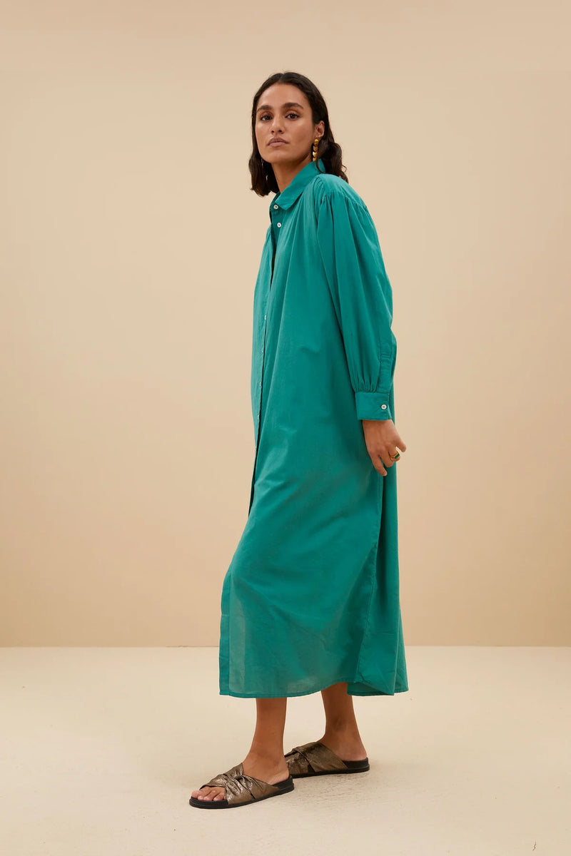 Tyra Green Balloon Shirt