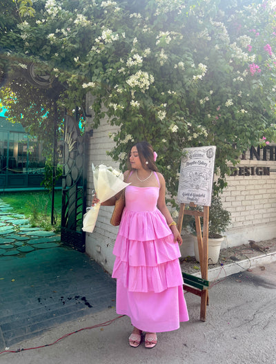 Pink Ruffle Dress