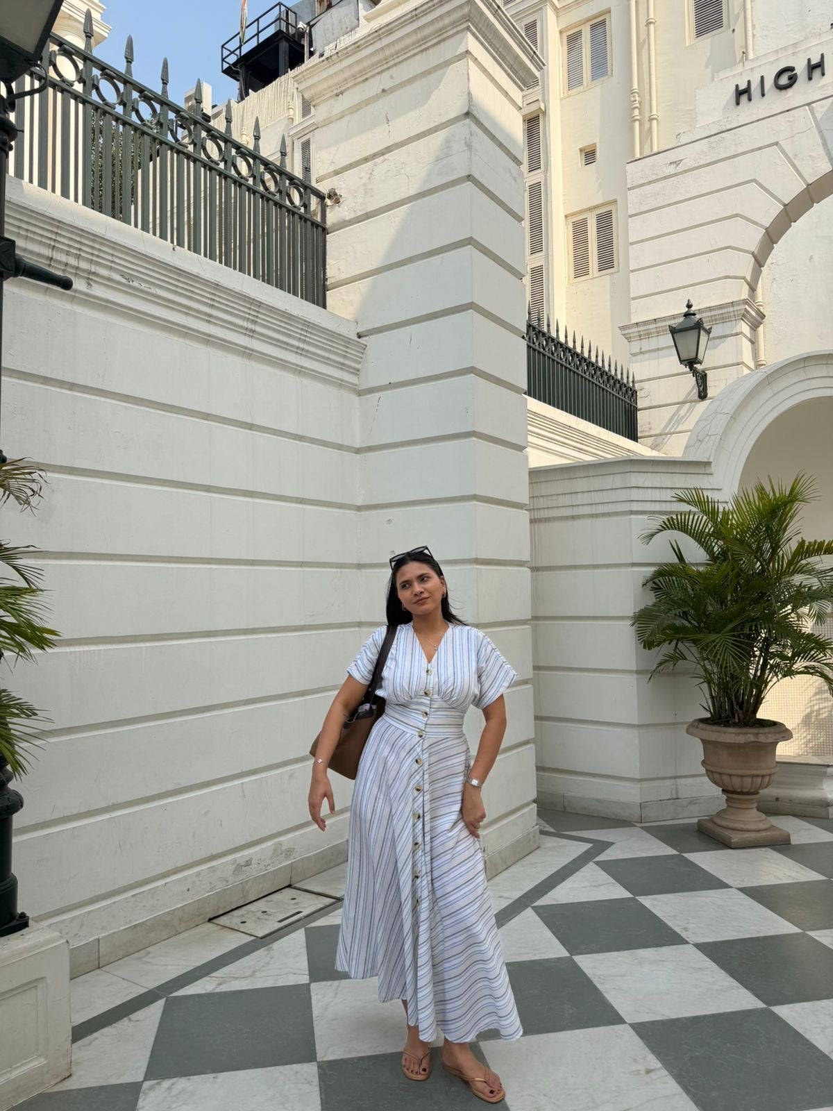 Siyara Pleated Maxi Dress