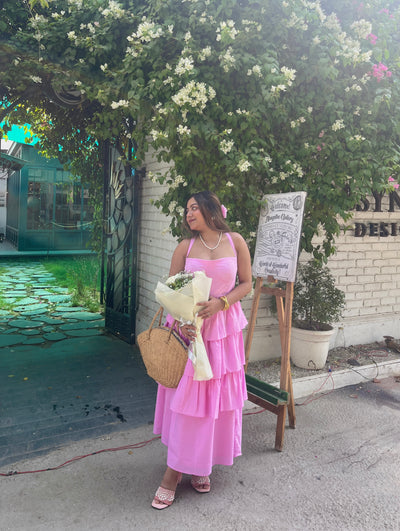 Pink Ruffle Dress