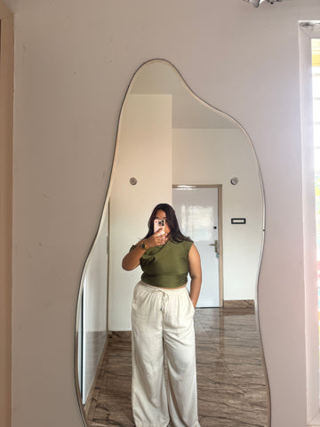 String linen Flex Pants