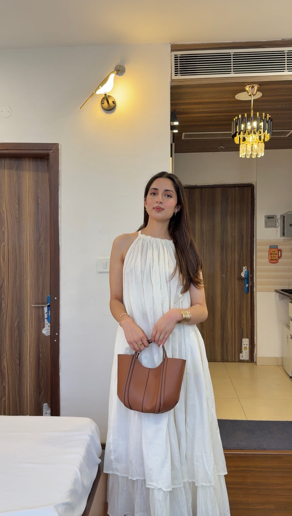 Mulmul White Blooming Dress