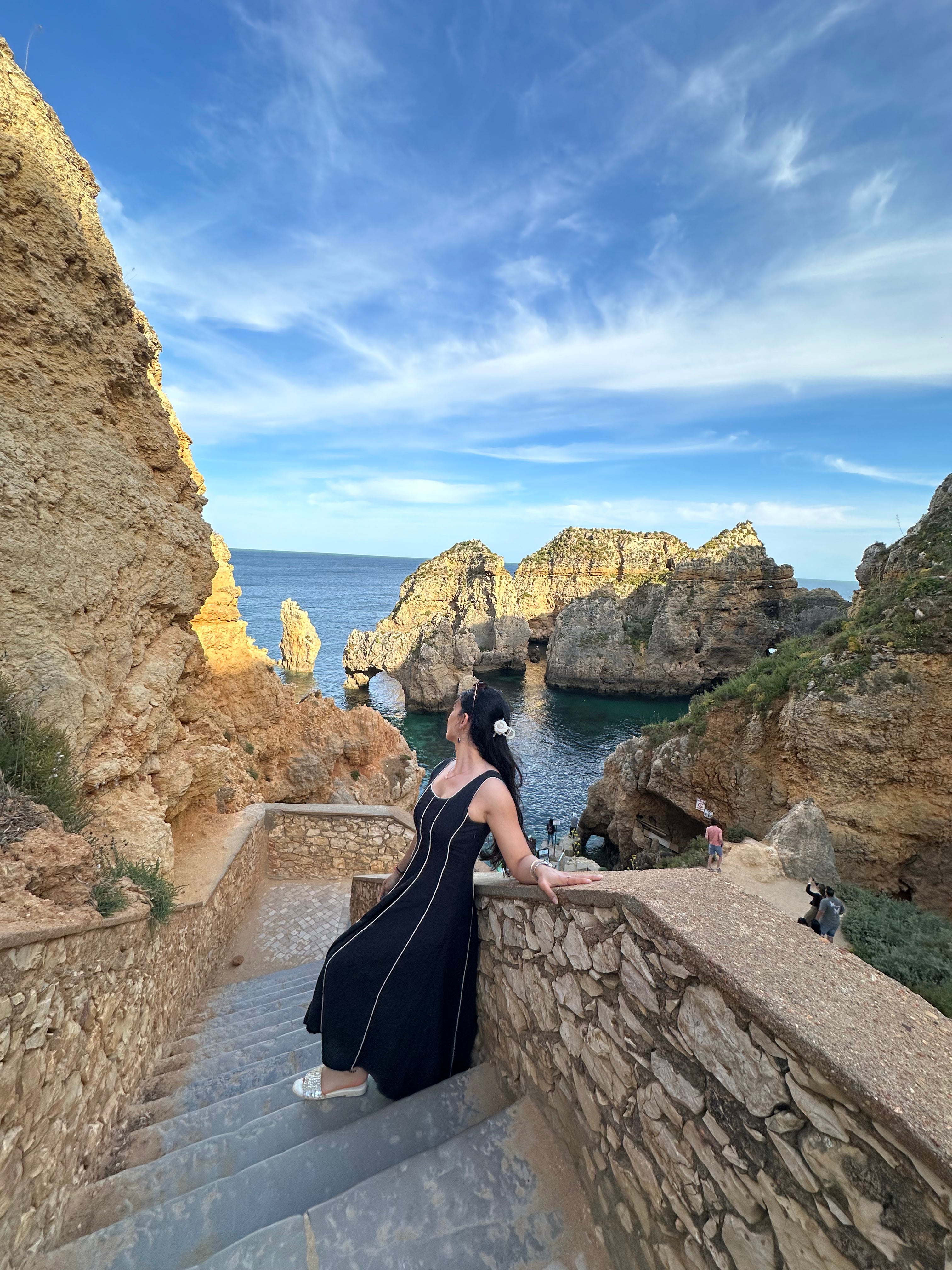 Black Pintex Flex Dress