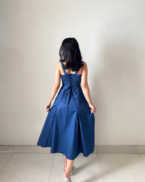 Navy corset dress