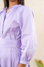 Lavender Cotton Maxi Dress