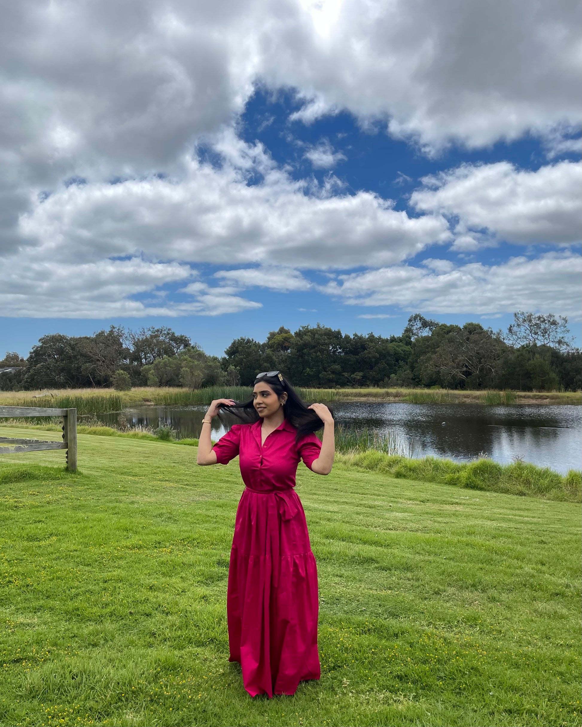 Hot Pink Maxi dress - Labelbyanuja