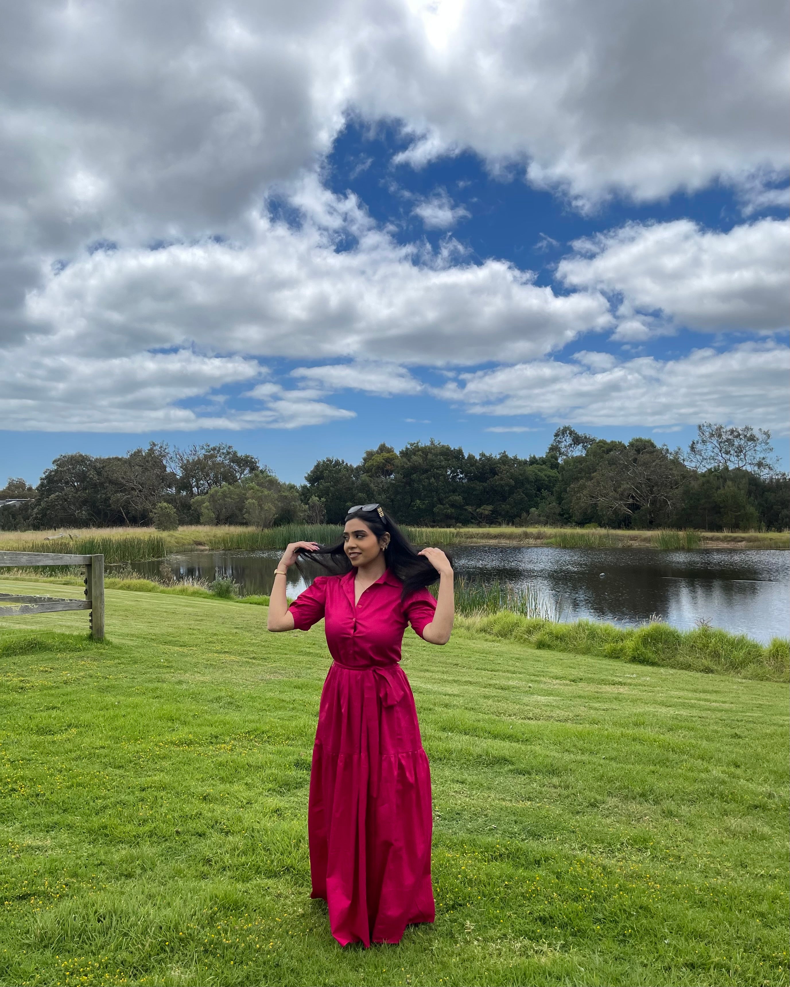 Hot Pink Maxi dress - Labelbyanuja