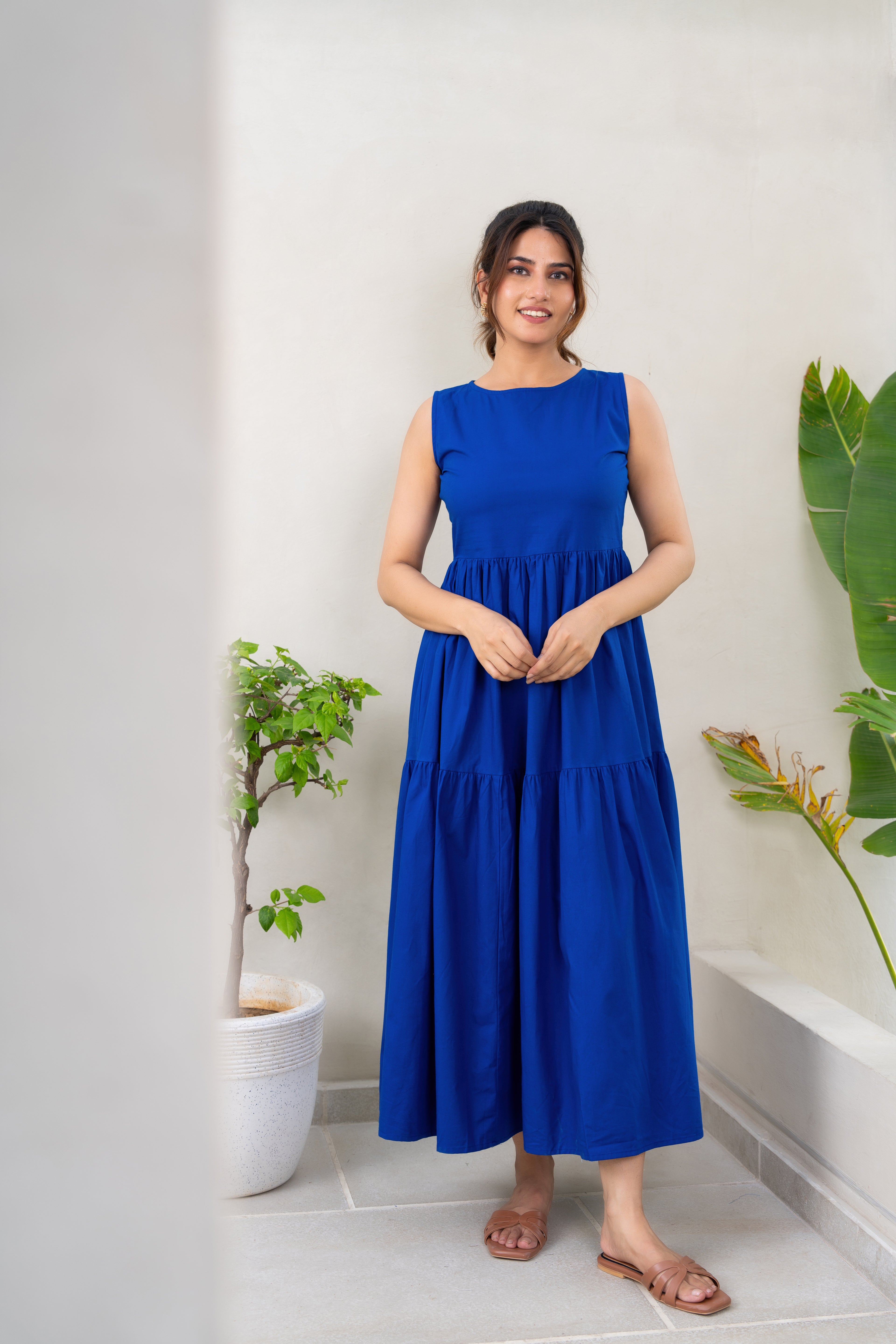 Royal Blue Summer Maxi Dress