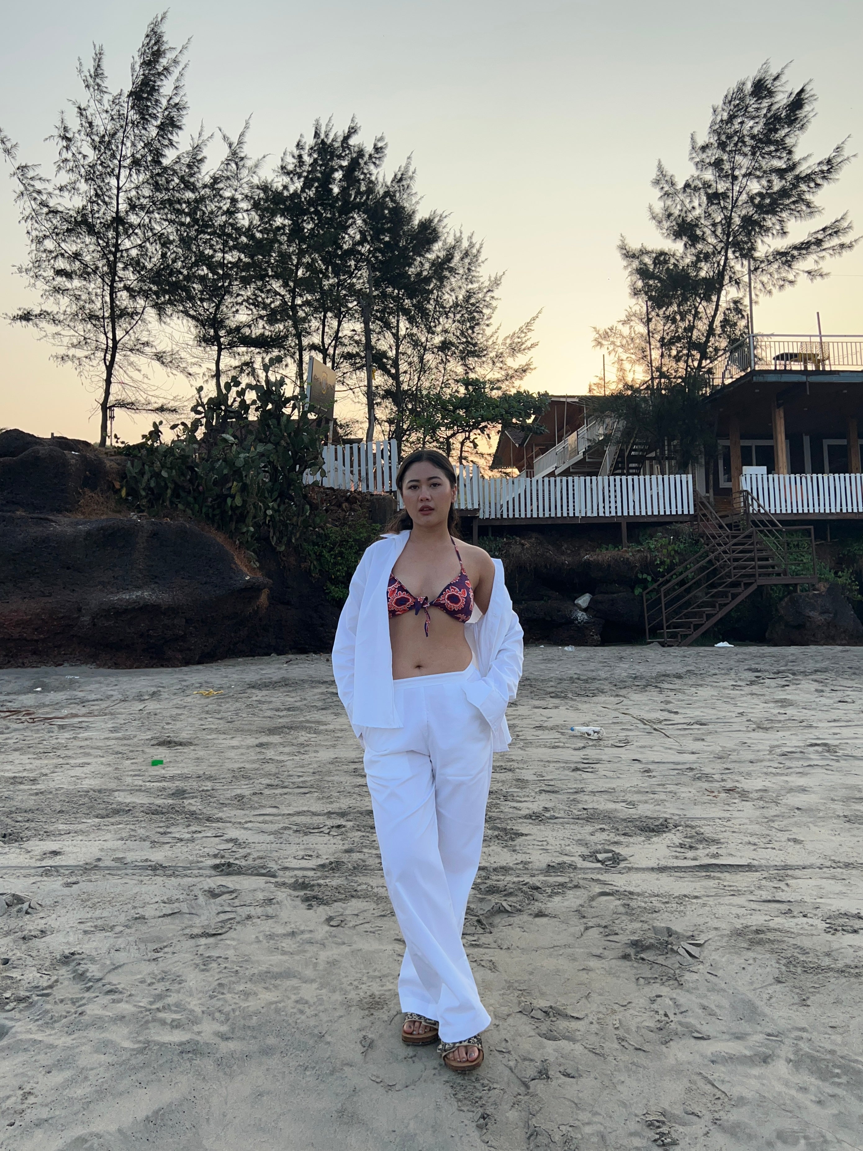 White Flex Co-ord Set