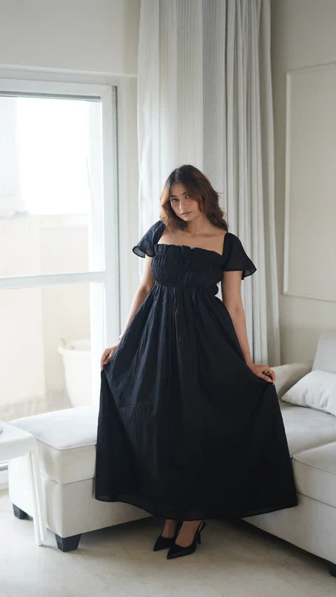 Aalya Black Maxi Dress