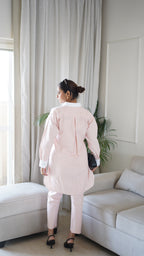 Peach Stripe Coord Set