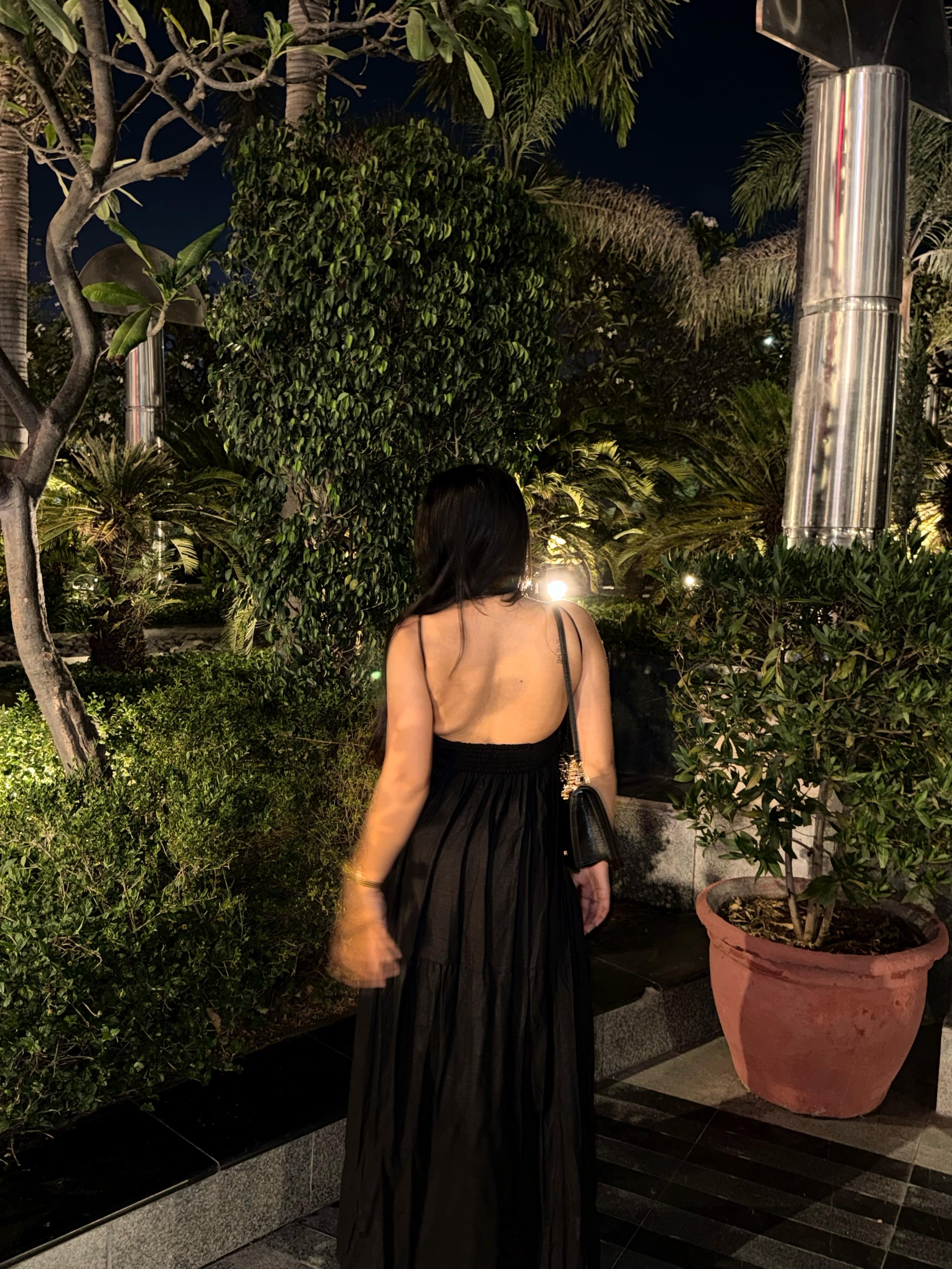 Backless Elastic Long Maxi Dress