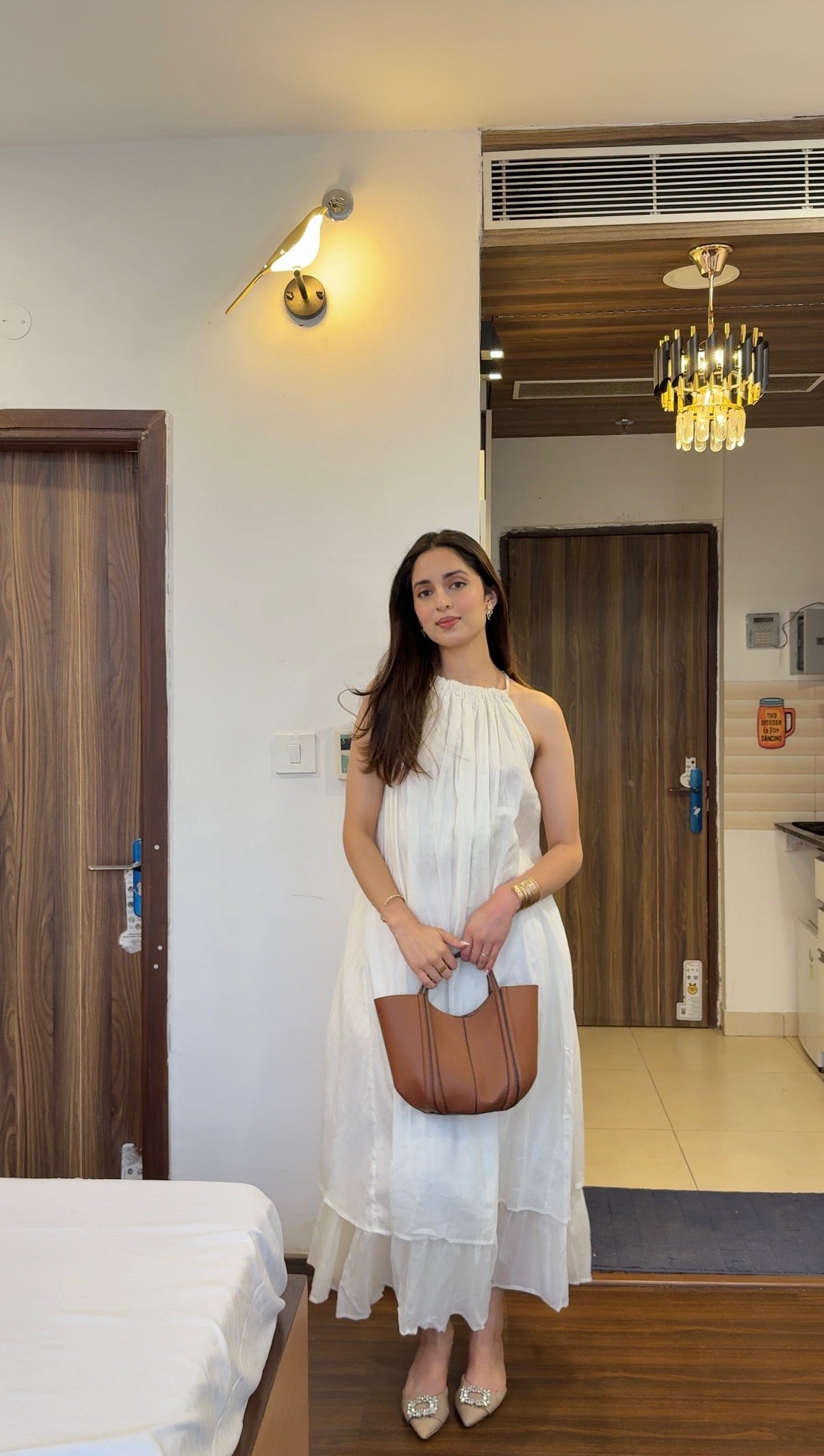 Mulmul White Blooming Dress