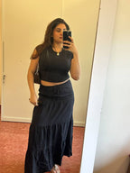 Elizabeth Black Maxi Skirt