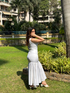 White Rose Bodycon Dress