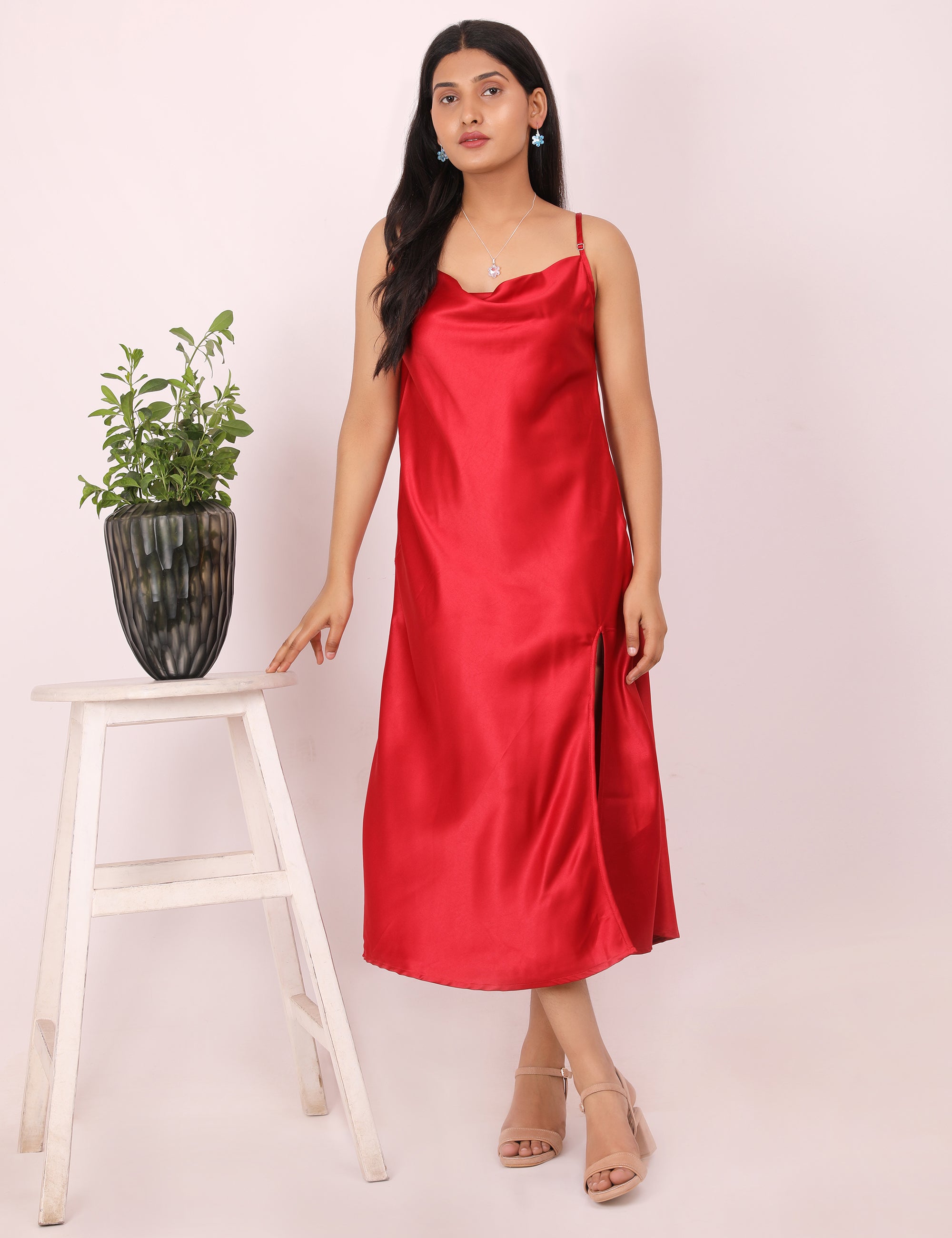 Bff Satin Red & Black Combo