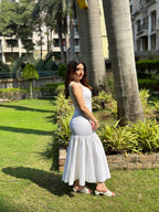 White Rose Bodycon Dress