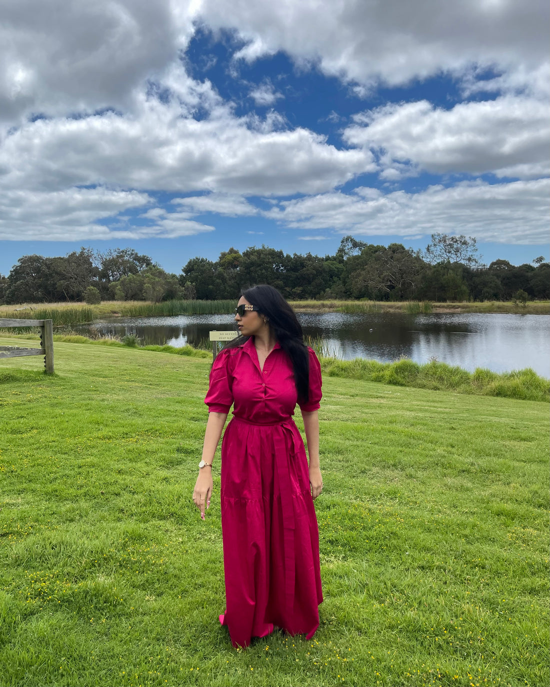 Hot Pink Maxi dress - Labelbyanuja