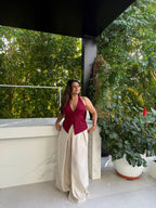 Viscose Flex Wrap Around Pants