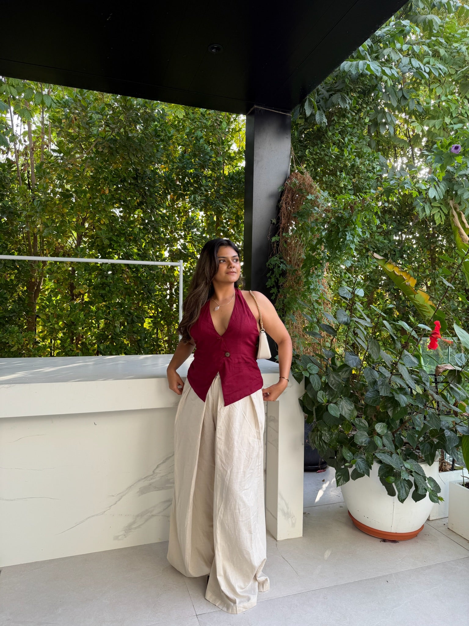 Viscose Flex Wrap Around Pants