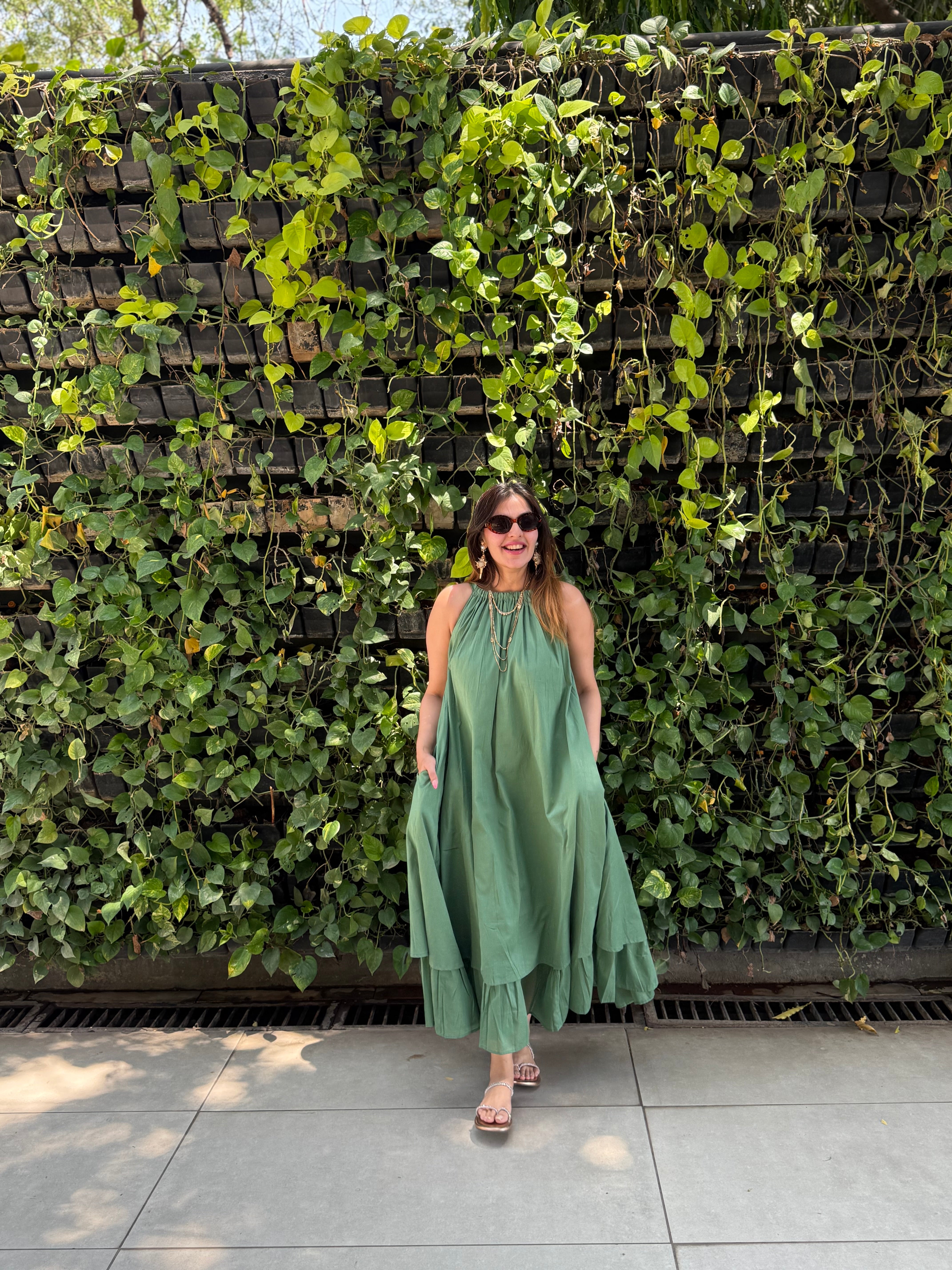 Mulmul Pista Blooming Dress