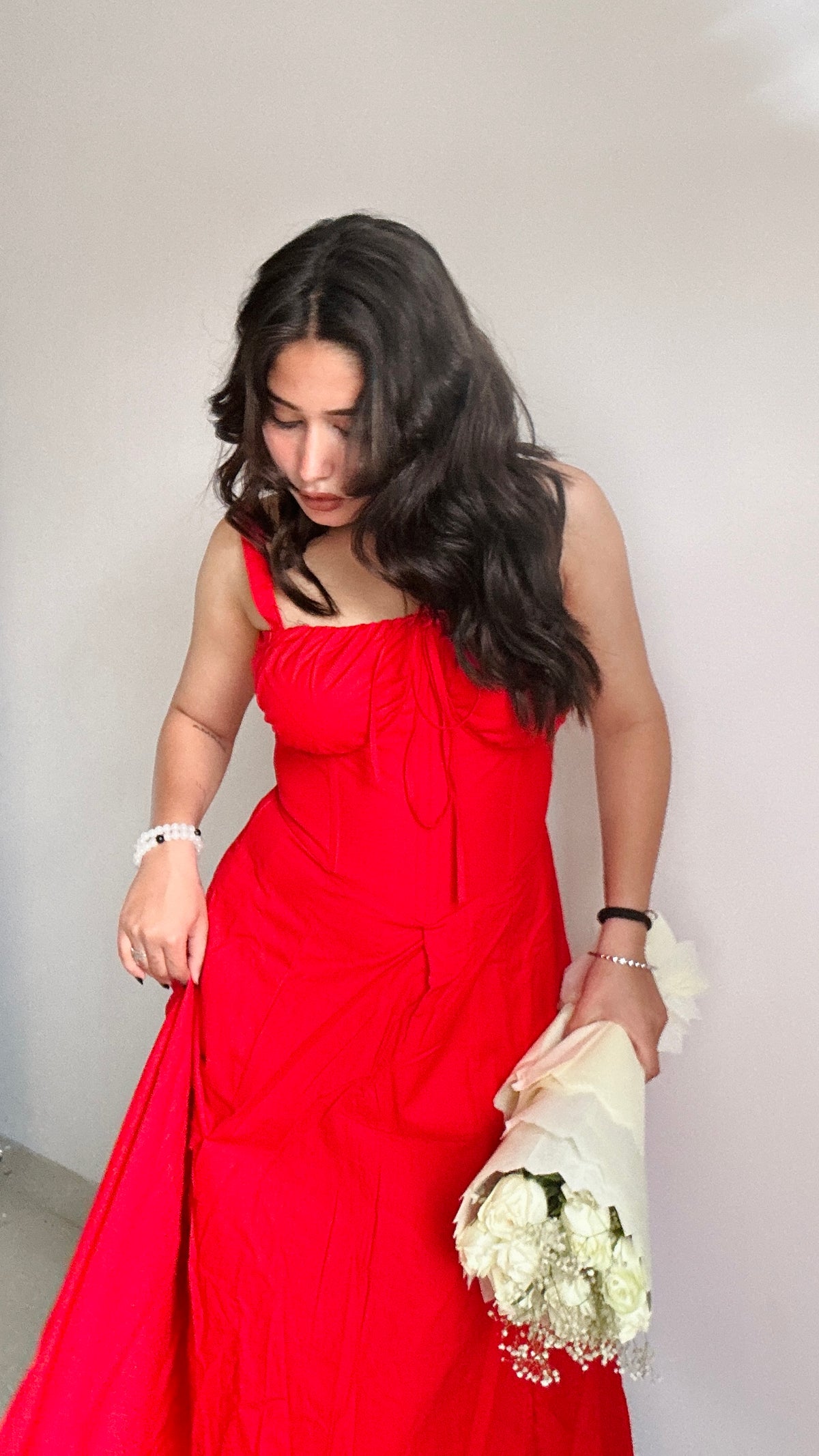 Corset Dress - Red- Labelbyanuja
