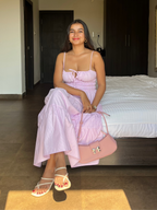 Stripe Bubble Maxi Dress