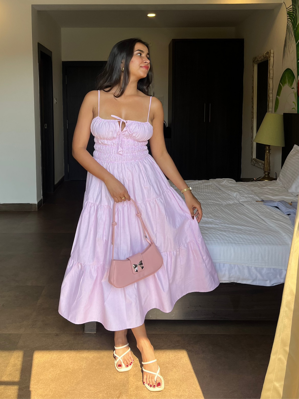 Stripe Bubble Maxi Dress