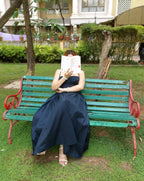 Ameera Navy Gathered Dress