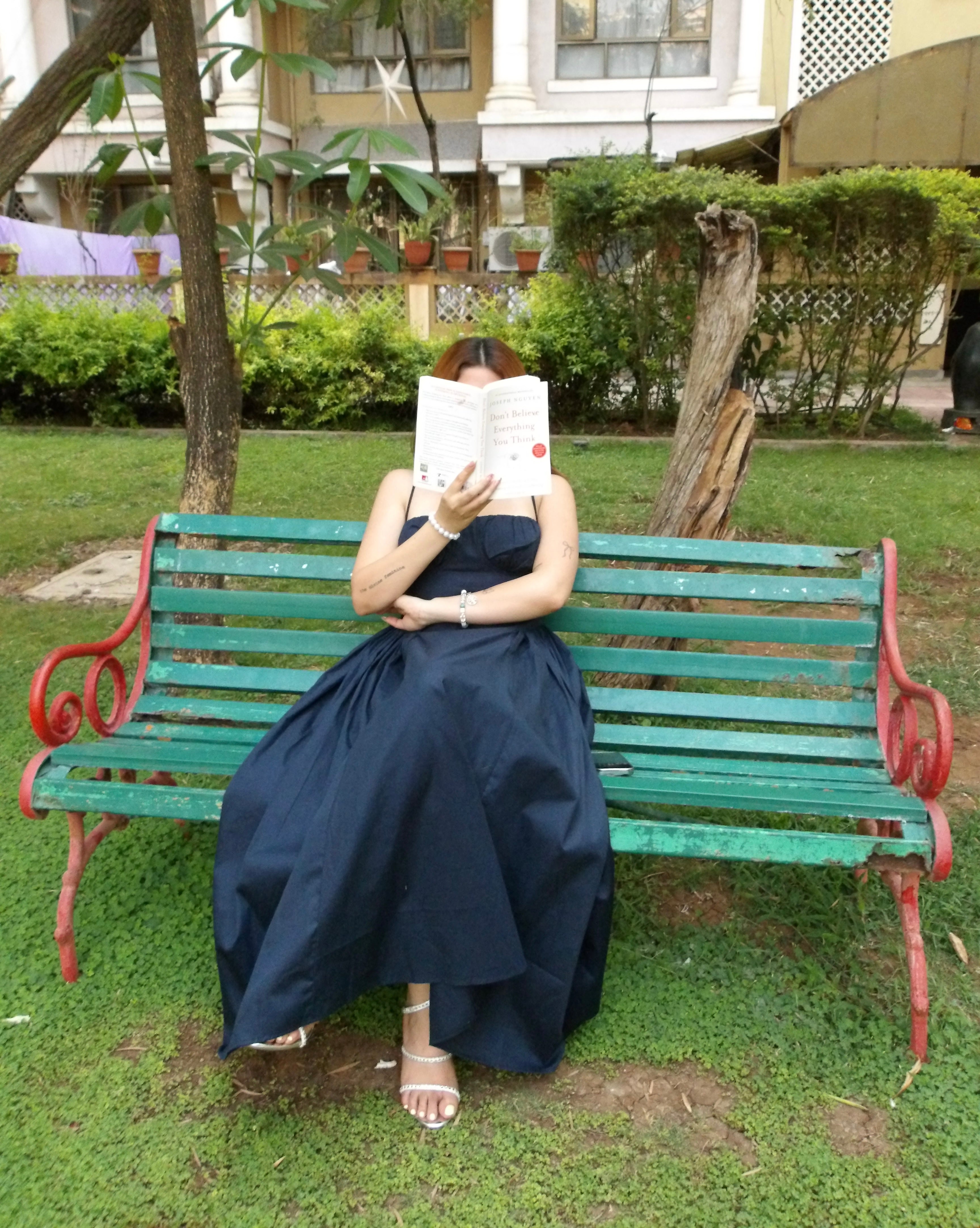 Ameera Navy Gathered Dress