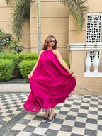 Mulmul Pink Blooming Dress