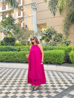 Mulmul Pink Blooming Dress