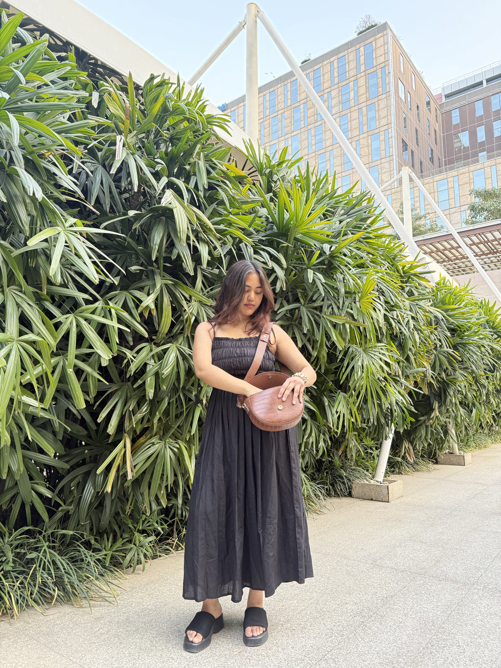 Black Flex Elastic Dress