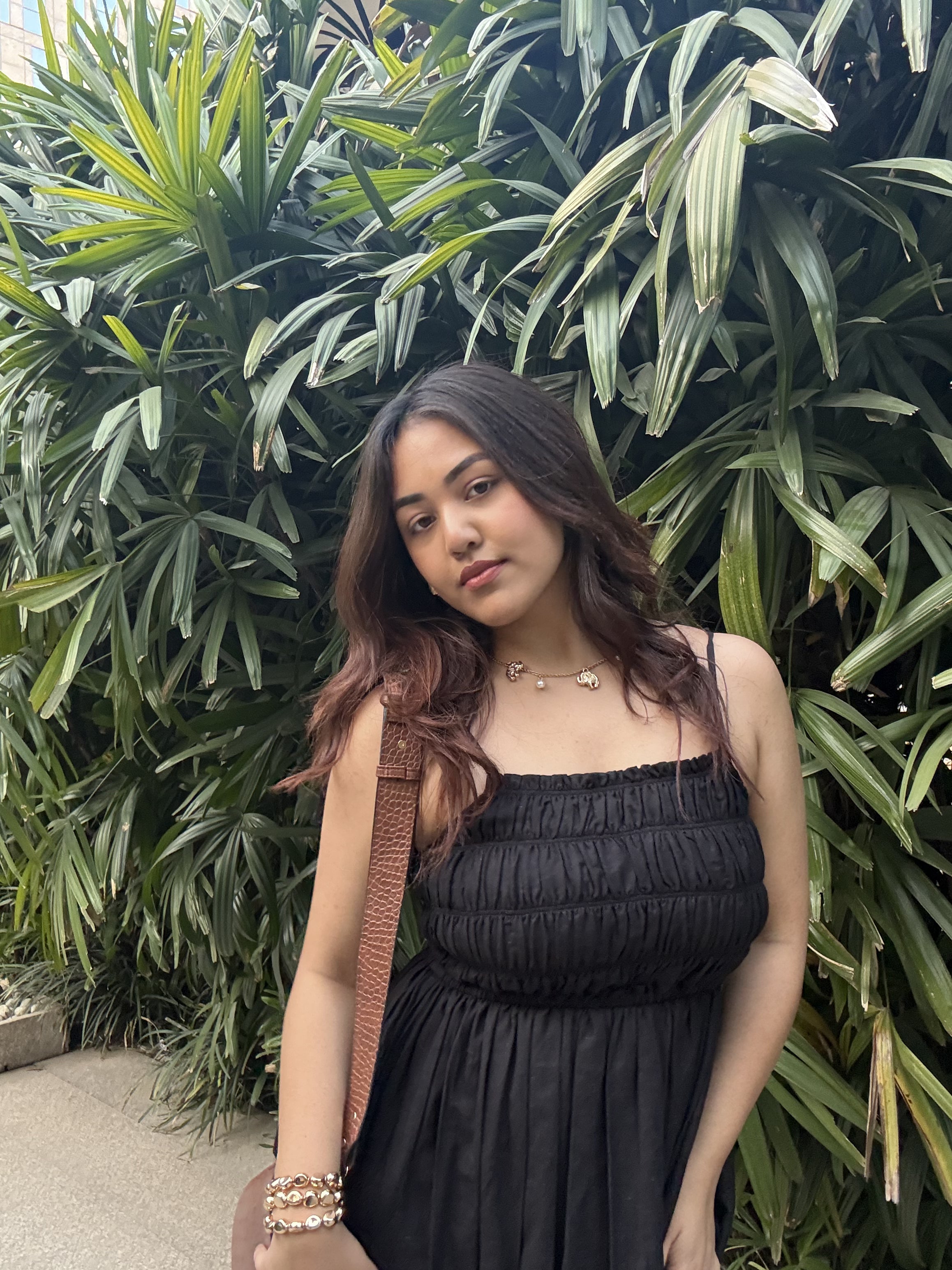 Black Flex Elastic Dress