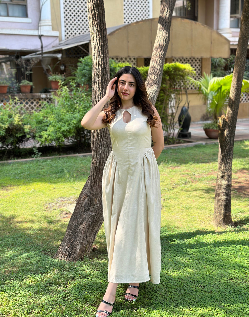 Anyra Flex Gathered Maxi Dress