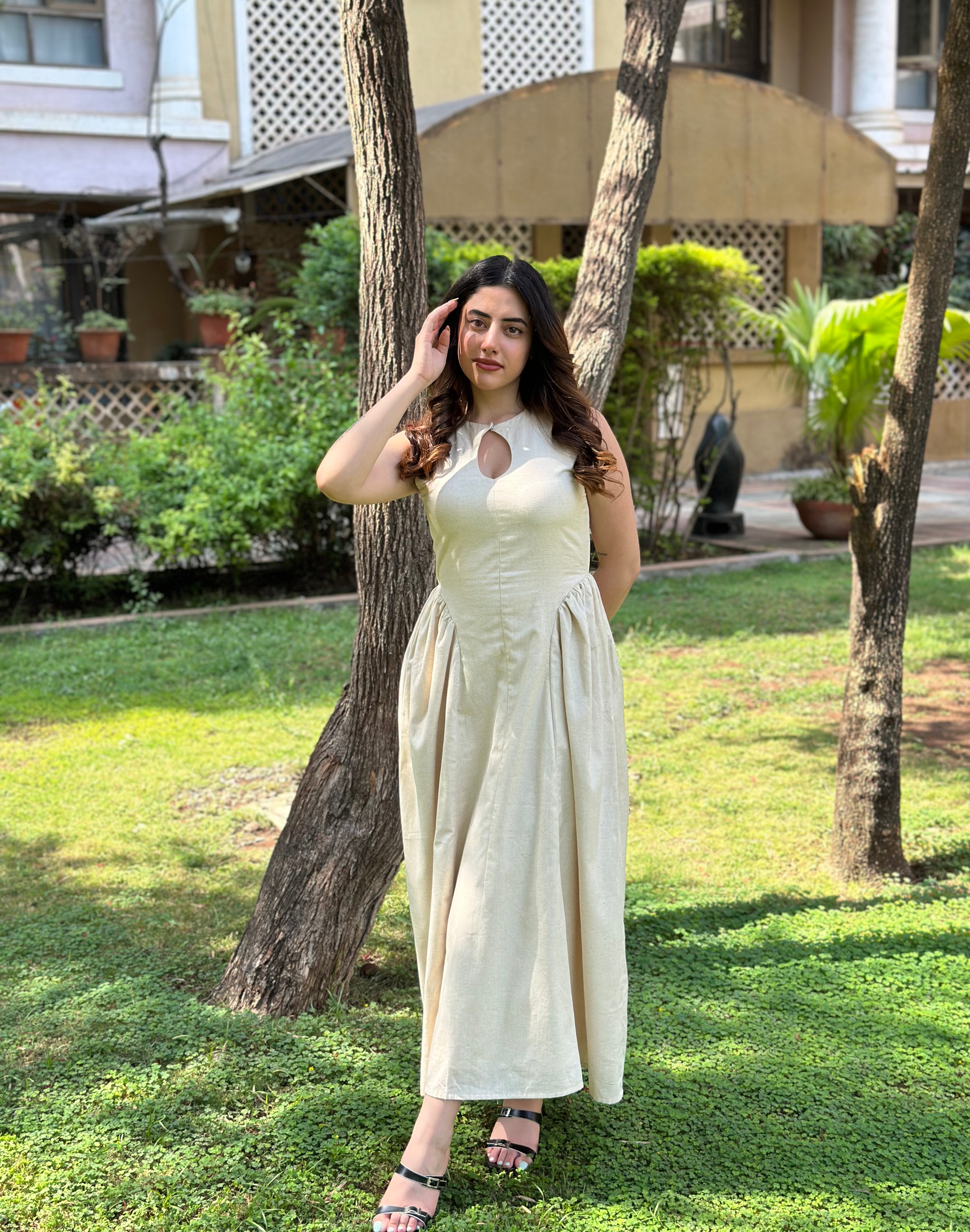 Anyra Flex Gathered Maxi Dress