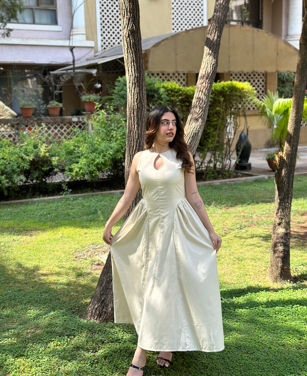 Anyra Flex Gathered Maxi Dress