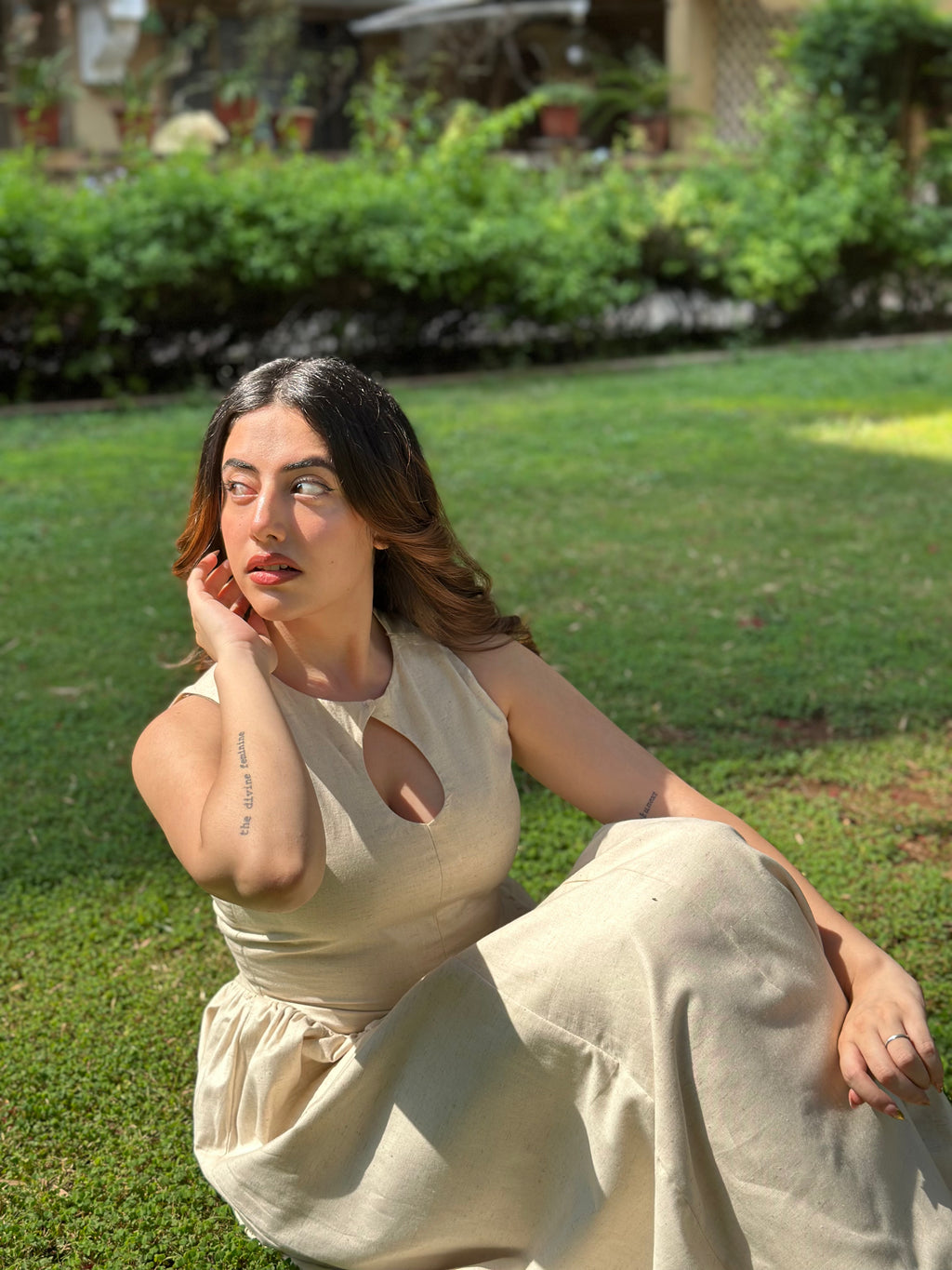 Anyra Flex Gathered Maxi Dress